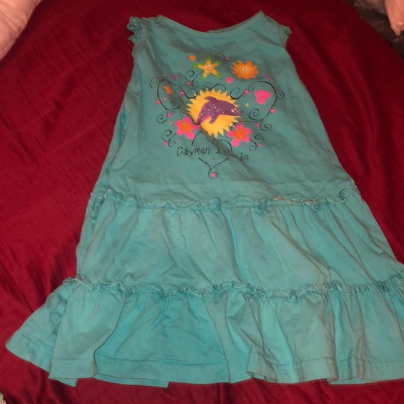 Cayman Islands ruffle summer dress - Picture 1 of 4
